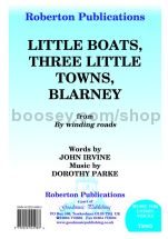 Blarney/Little Boats/3 Little Towns for unison choir