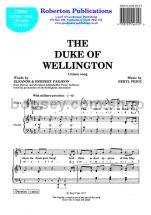Duke of Wellington for unison choir