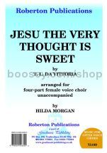 Jesu the Very Thought is Sweet for female choir (SSAA)