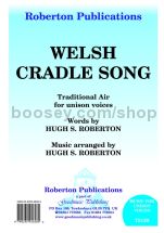 Welsh Cradle Song for unison choir