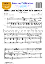 How the Rose Got Its Thorn for unison choir