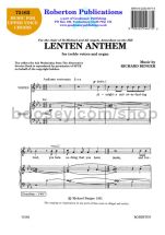 Lenten Anthem for female choir (SA)