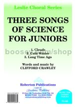 Three Songs of Science for Juniors for unison voices