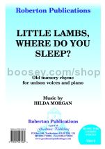 Little Lambs, Where Do You Sleep? for unison choir