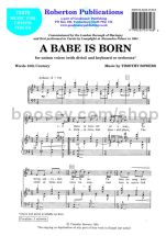 Babe Is Born for unison choir