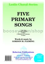 Five Primary Songs for unison voices