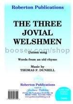 Three Jovial Welshman for unison choir