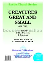 Creatures Great and Small, Set 1 for unison choir