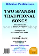 Two Spanish Traditional Songs for female choir (SSA)