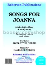 Songs for Joanna for unison choir