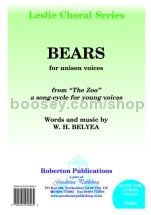 Bears (from the Zoo) for unison voices