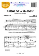 I Sing of A Maiden for female choir (SA)