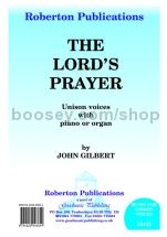 Lord's Prayer for unison choir