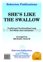 She's Like the Swallow for female choir (SSAA)