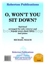O Won't You Sit Down? for female choir (SSA)