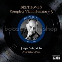 Joseph Fuchs: Violin Sonatas vol.3 (Naxos Historical Audio CD)