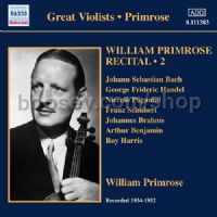 Primrose Recital vol.2 (Naxos Historical  Audio CD)