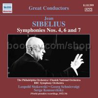 Symphonies 4, 6 & 7 (Naxos Historical Audio CD)