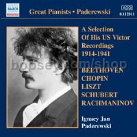 Paderewski: A Selection of his US Victor Recordings 1914-1941 (Naxos Historical Audio CD)