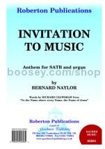Invitation to Music for SATB choir
