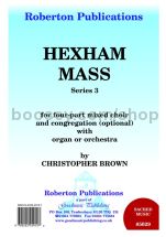 Hexham Mass Series 3 for SATB choir