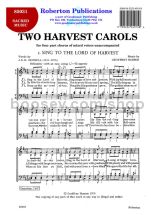 Two Harvest Carols for SATB choir unaccompanied