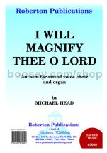 I will magnify the Lord for SATB choir