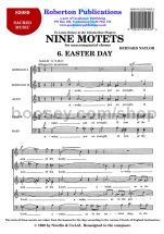 9 Motets - No. 6 (Easter Day) for SATB choir