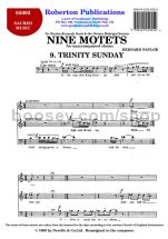9 Motets - No. 9 (Trinity Sunday) for SATB choir