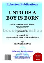 Unto Us a Boy is Born for SATB choir & organ