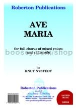 Ave Maria - SATB choir & violin