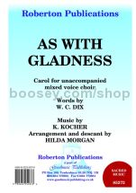 As With Gladness for SATB choir