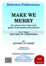 Make We Merry (chorus pt) for SATB chorus part