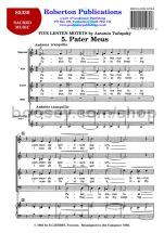 5 Lenten Motets, 5. Pater meus - SATB choir