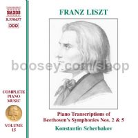 Complete Piano Music (15): Transcriptions of Beethoven Symphonies Nos. 2 & 5 (Naxos Audio CD)