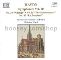 Symphonies vol.10 (Nos. 30, 55, 63) (Naxos Audio CD)