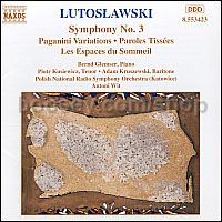 Symphony No.3/Paganini Variations (Naxos Audio CD)