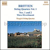 String Quartets Nos. 1 & 2/Three Divertimenti (Naxos Audio CD)