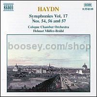 Symphonies vol.17 (Nos. 54, 56, 57) (Naxos Audio CD)