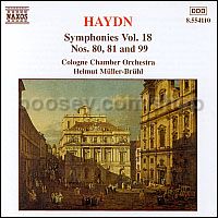 Symphonies vol.18 (Nos. 80, 81, 99) (Naxos Audio CD)