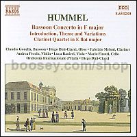 Bassoon Concerto/Clarinet Quartet (Naxos Audio CD)
