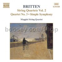 Quartettino/Simple Symphony/String Quartet No. 3, Op. 94 (Naxos Audio CD)