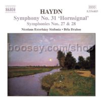 Symphonies vol.23 (Nos. 27, 28, 31) (Naxos Audio CD)