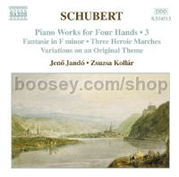 Piano Works for Four Hands vol.3 (Naxos Audio CD)