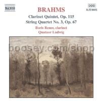Clarinet Quintet Op 115/String Quartet No.3 (Naxos Audio CD)