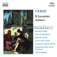Il Trovatore (Highlights) (Naxos Audio CD)