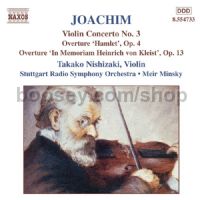Violin Concerto No.3/Overtures, Opp. 4 & 13 (Naxos Audio CD)