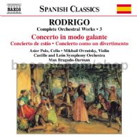 Concierto in Modo Galante/Concierto de Estio (Complete Orchestral Works vol.3) (Naxos Audio CD)