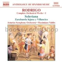 Soleriana/Zarabanda lejana y Villancico (Complete Orchestral Works vol.1) (Naxos Audio CD)