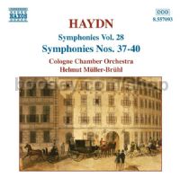 Symphonies vol.28 (Nos. 37, 38, 39, 40) (Naxos Audio CD)